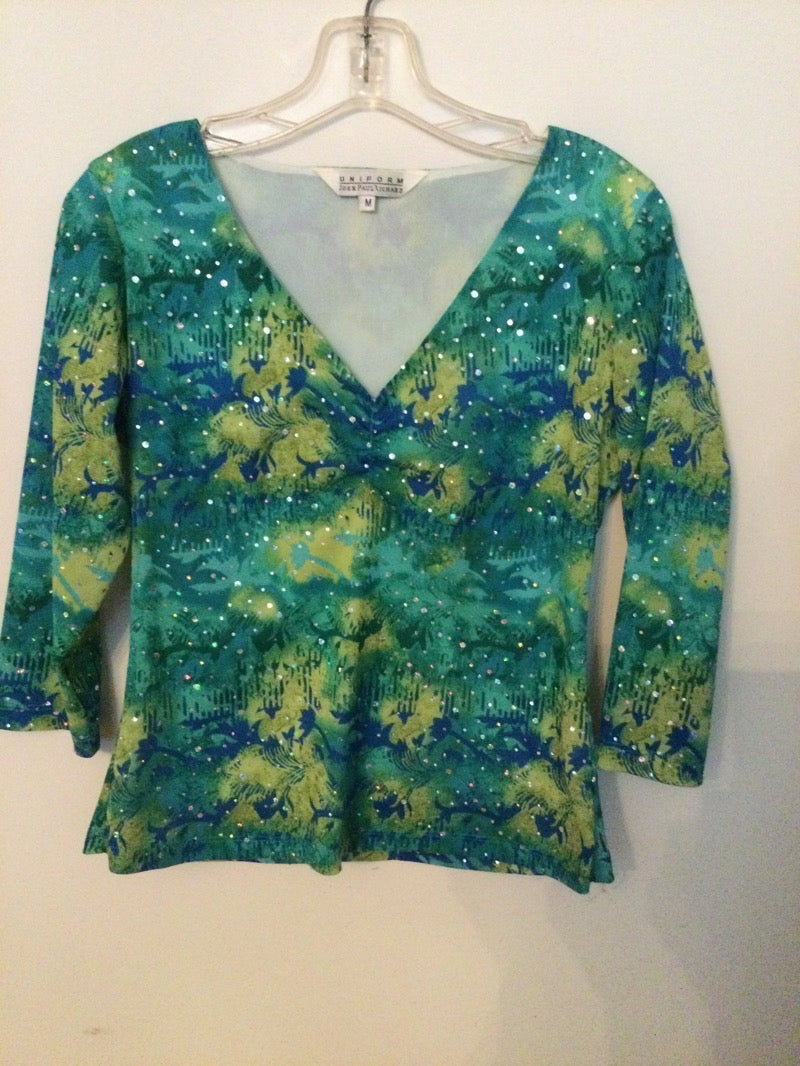 (AE#) John Paul Richards Sequined Pullover Size Medium