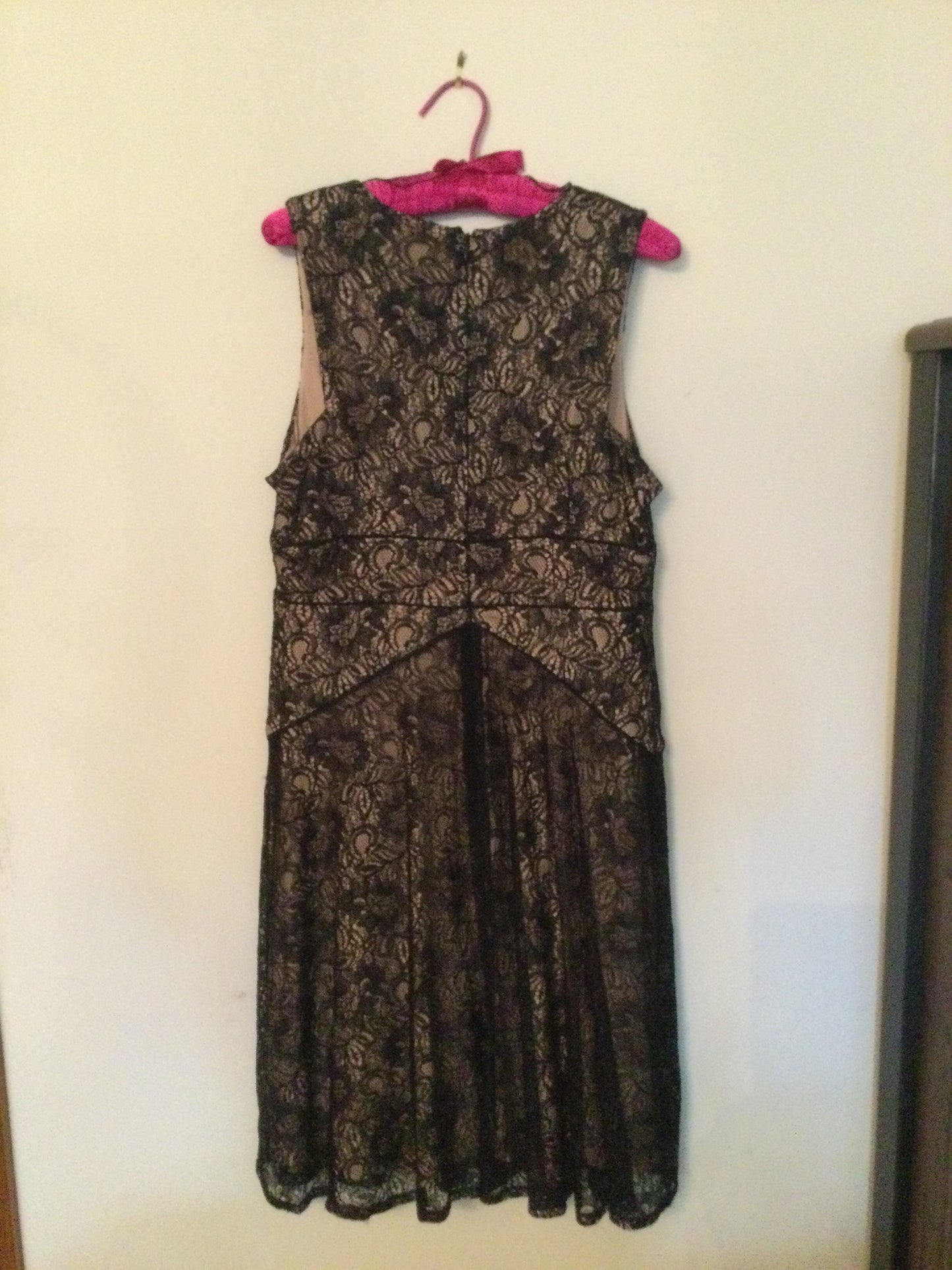 (AD#)Dress Size 10- Adrianna Papell Black Lace