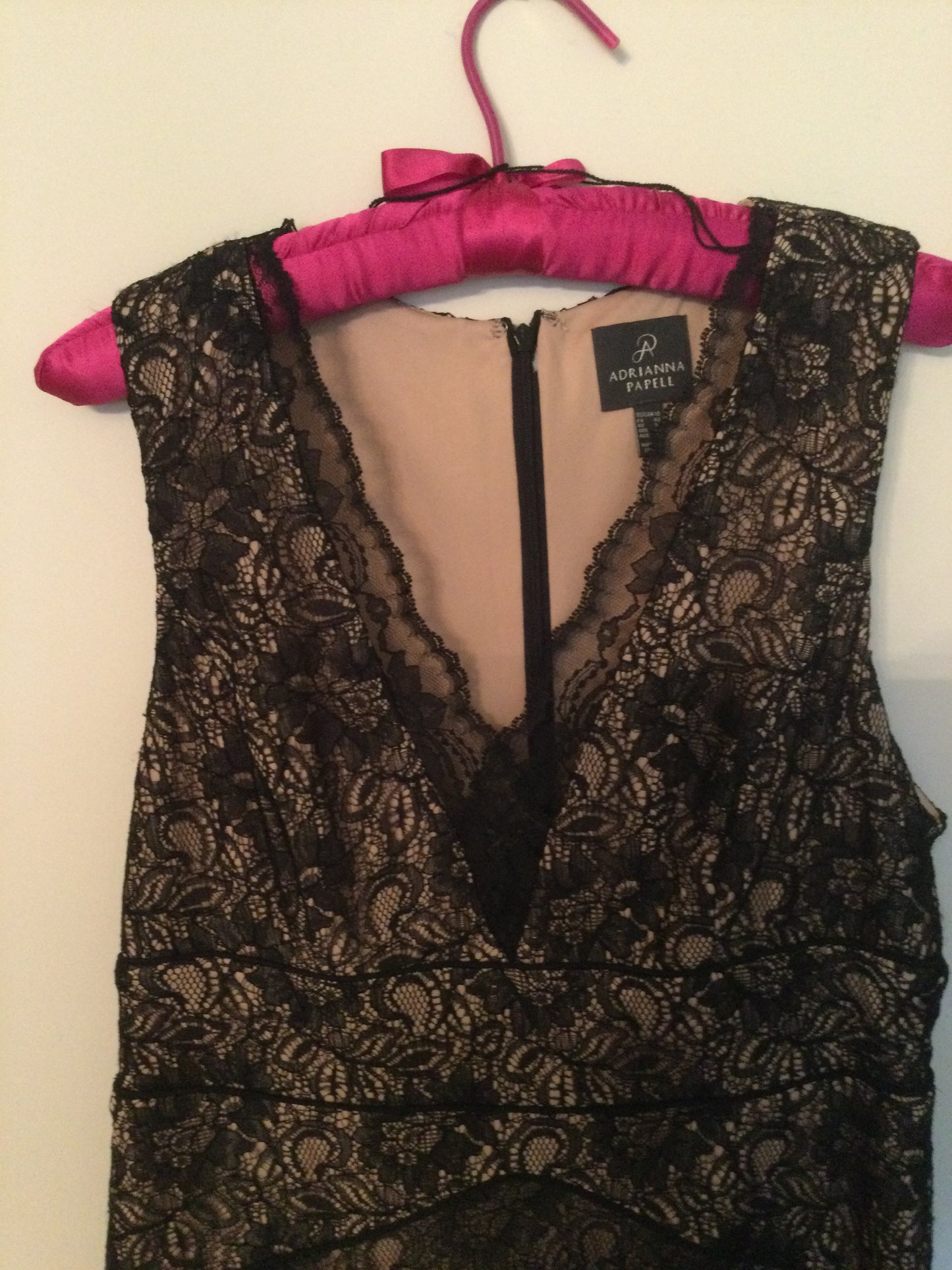 (AD#)Dress Size 10- Adrianna Papell Black Lace