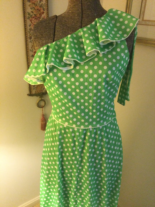 (A#) Vtg Dress Ruth Norman for Gay Gibson Size XS/S